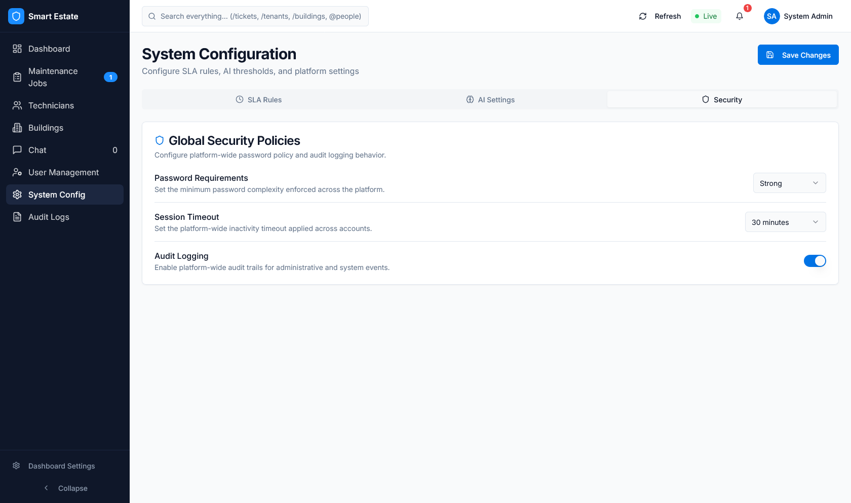 Dashboard module view 10