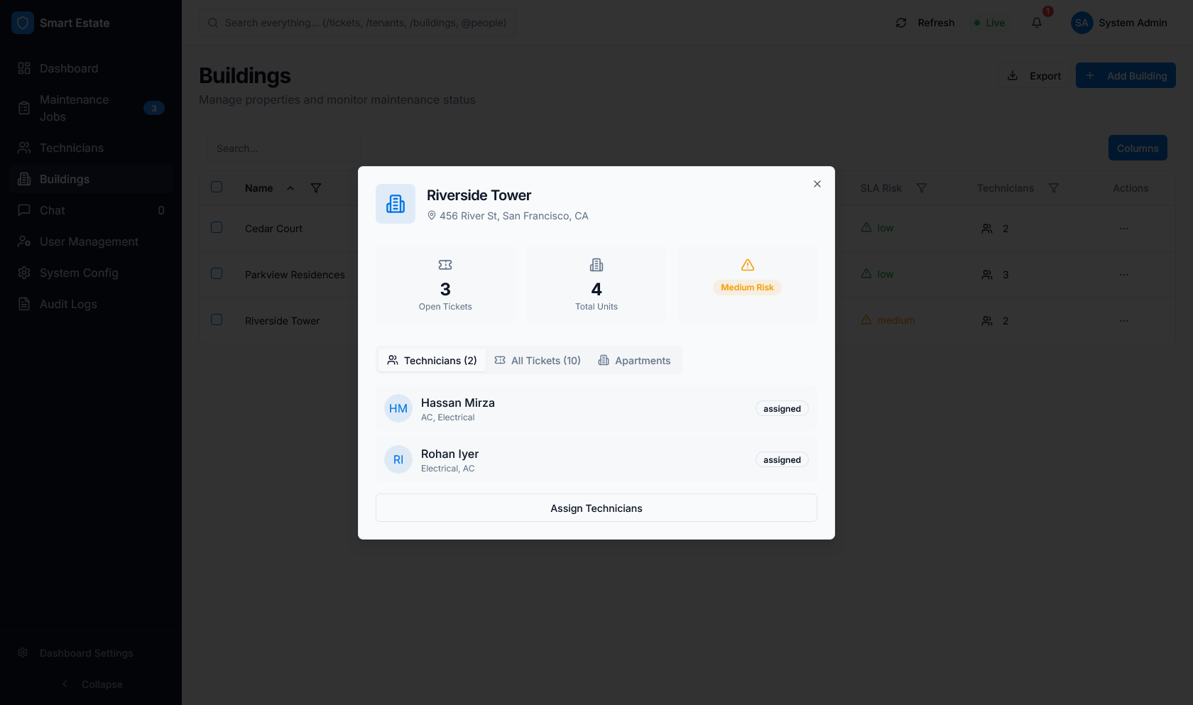 Dashboard module view 33