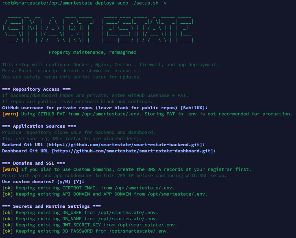 Deployment installer prompt